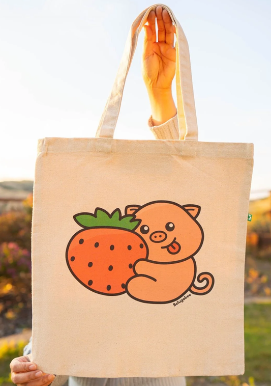 Piggie Strawberry Tote Bag